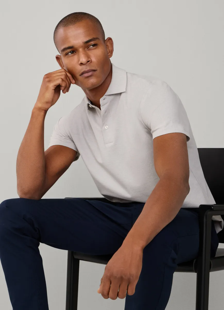 Classic Fit Short Sleeve Oxford Pique Polo