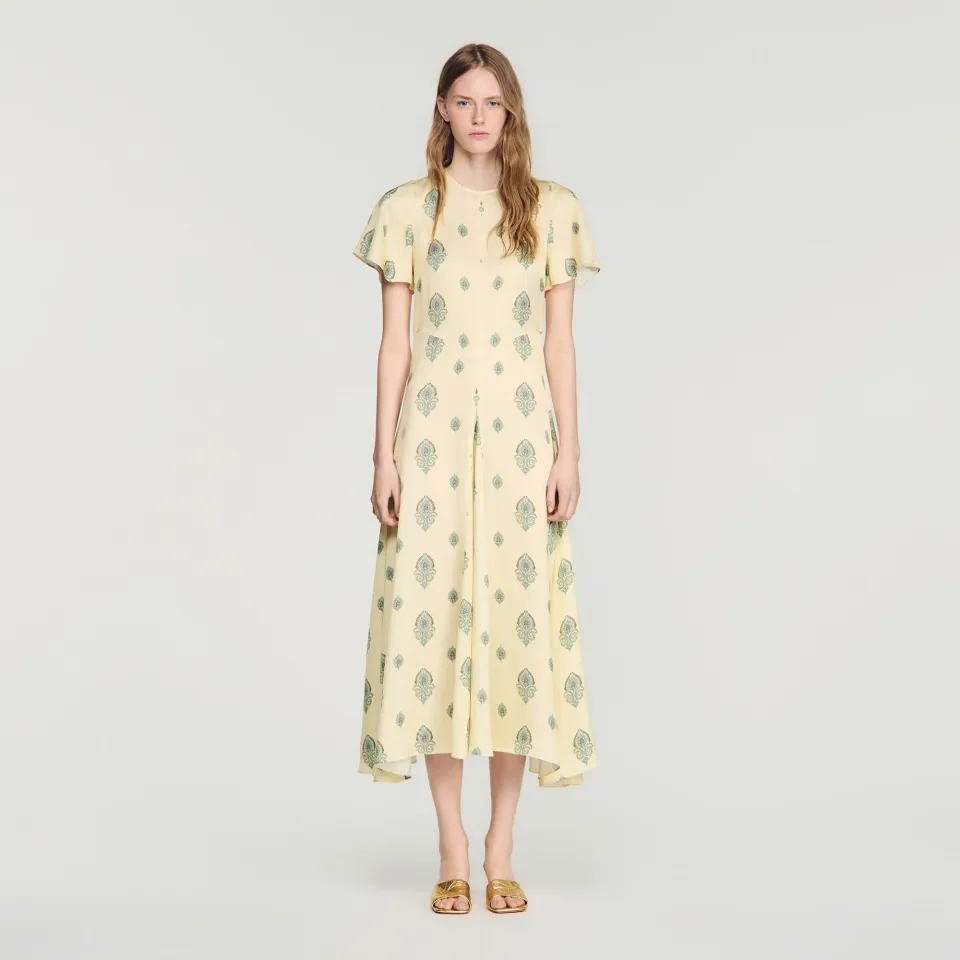 Paisley print maxi dress