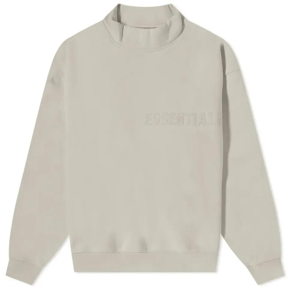 Logo Mock Neck Sweat