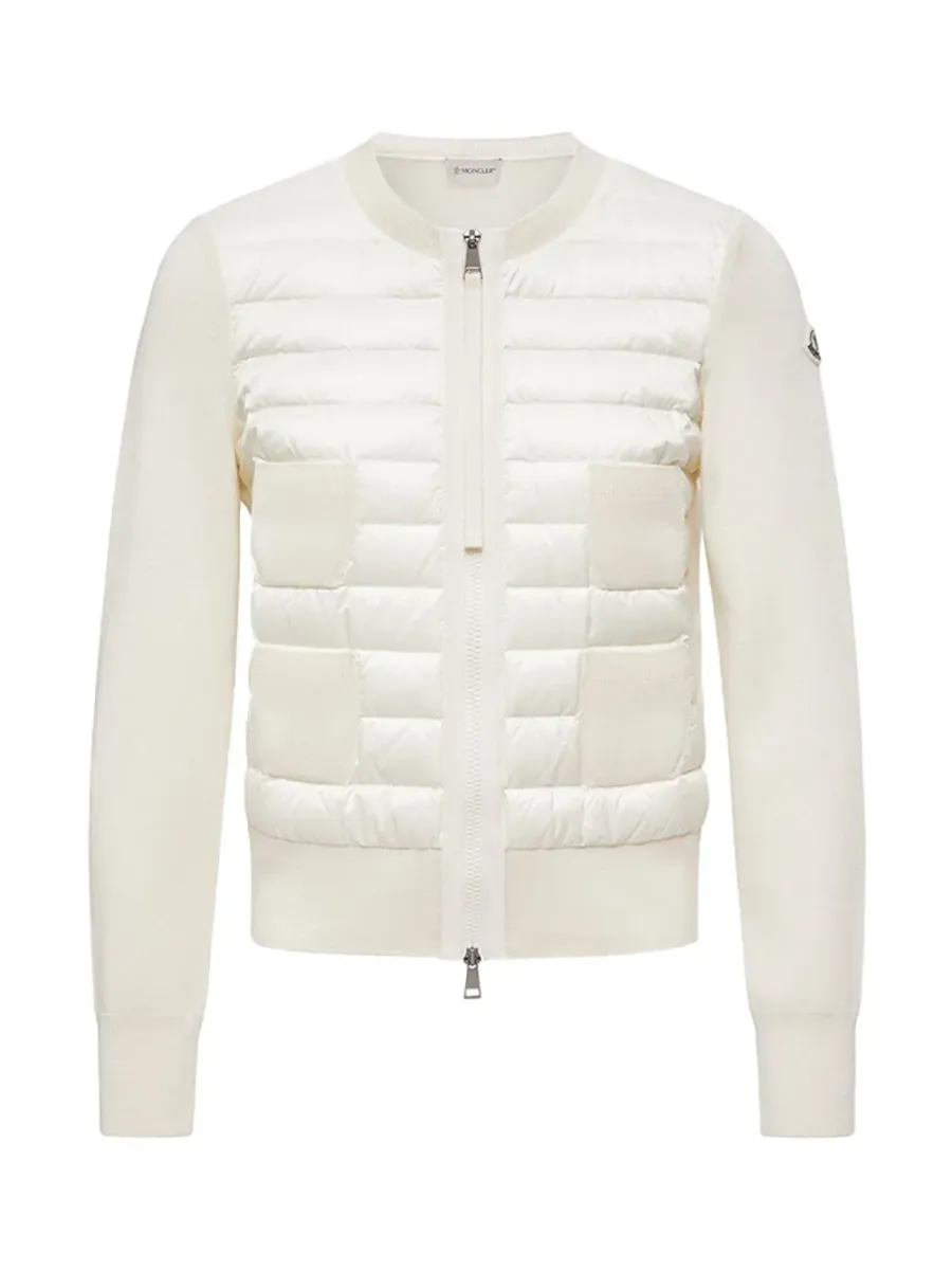 Women Padded Cardigan White