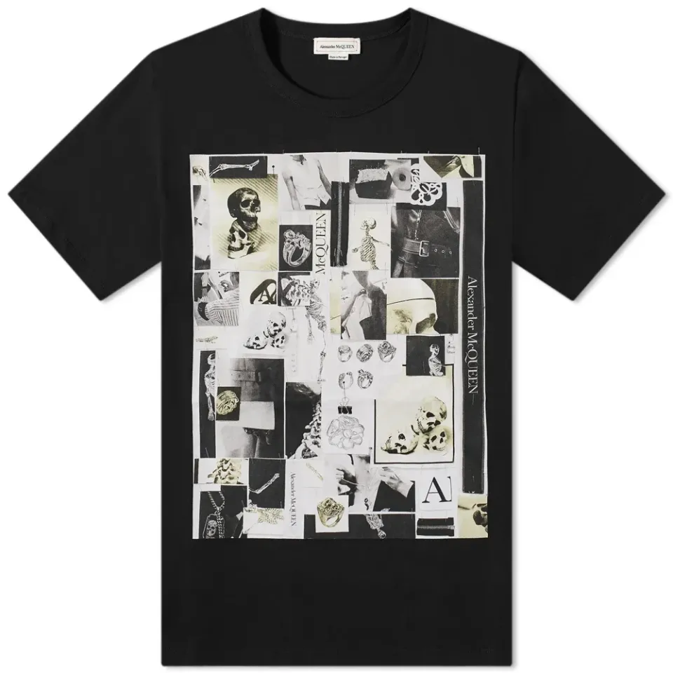 Skulls Montage Print T-Shirt