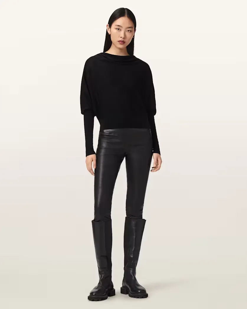 Cora Leather Stretch Leggings