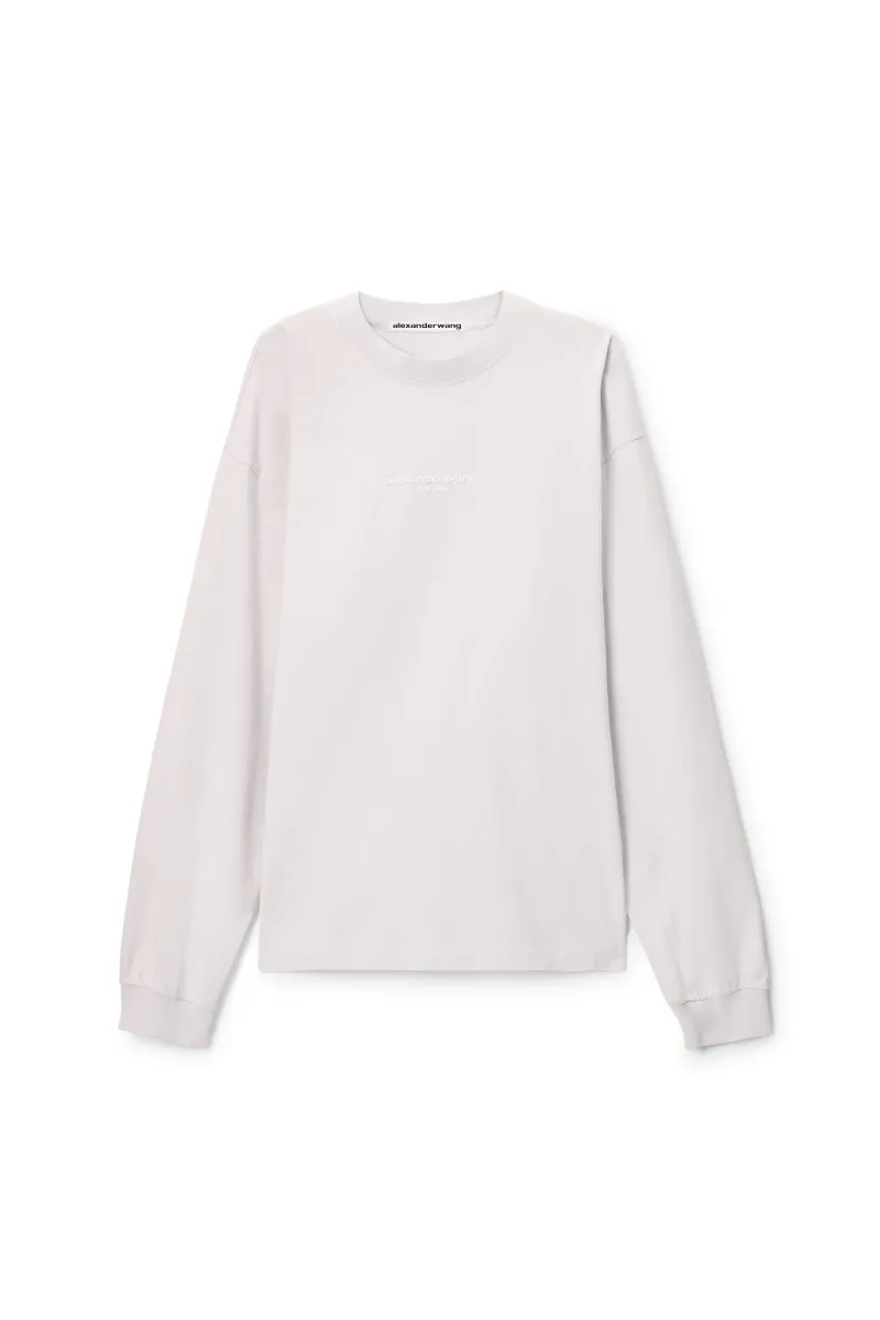 LOGO PRINT LONG SLEEVE TEE