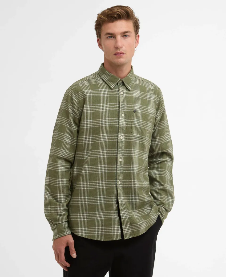 Heanes Waffle Check Long-Sleeved Shirt