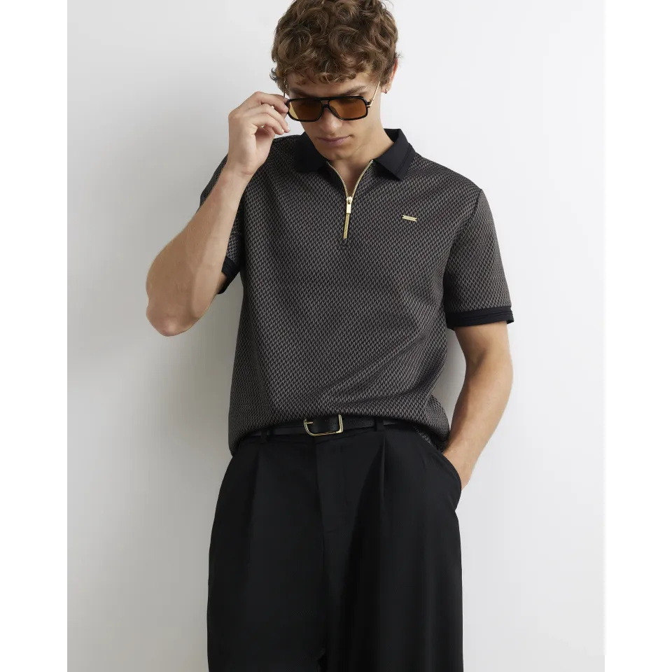 Slim Fit Triangle Polo Shirt