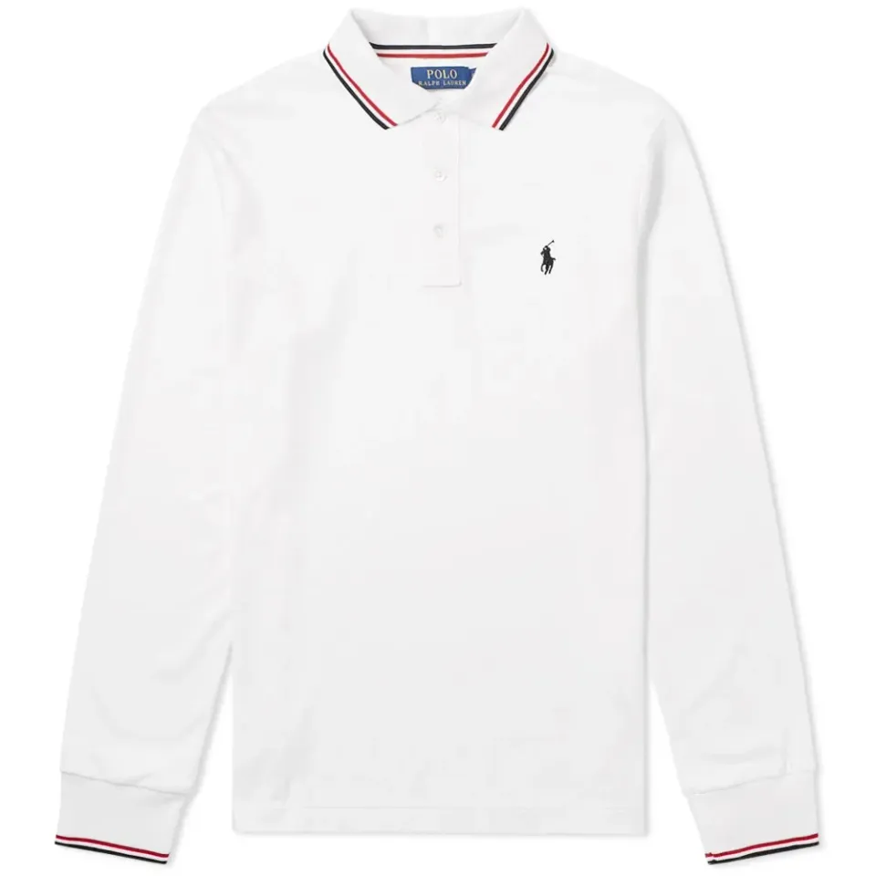 Long Sleeve RWB Tipped Polo