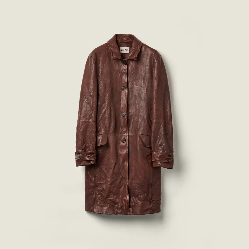 Leather coat