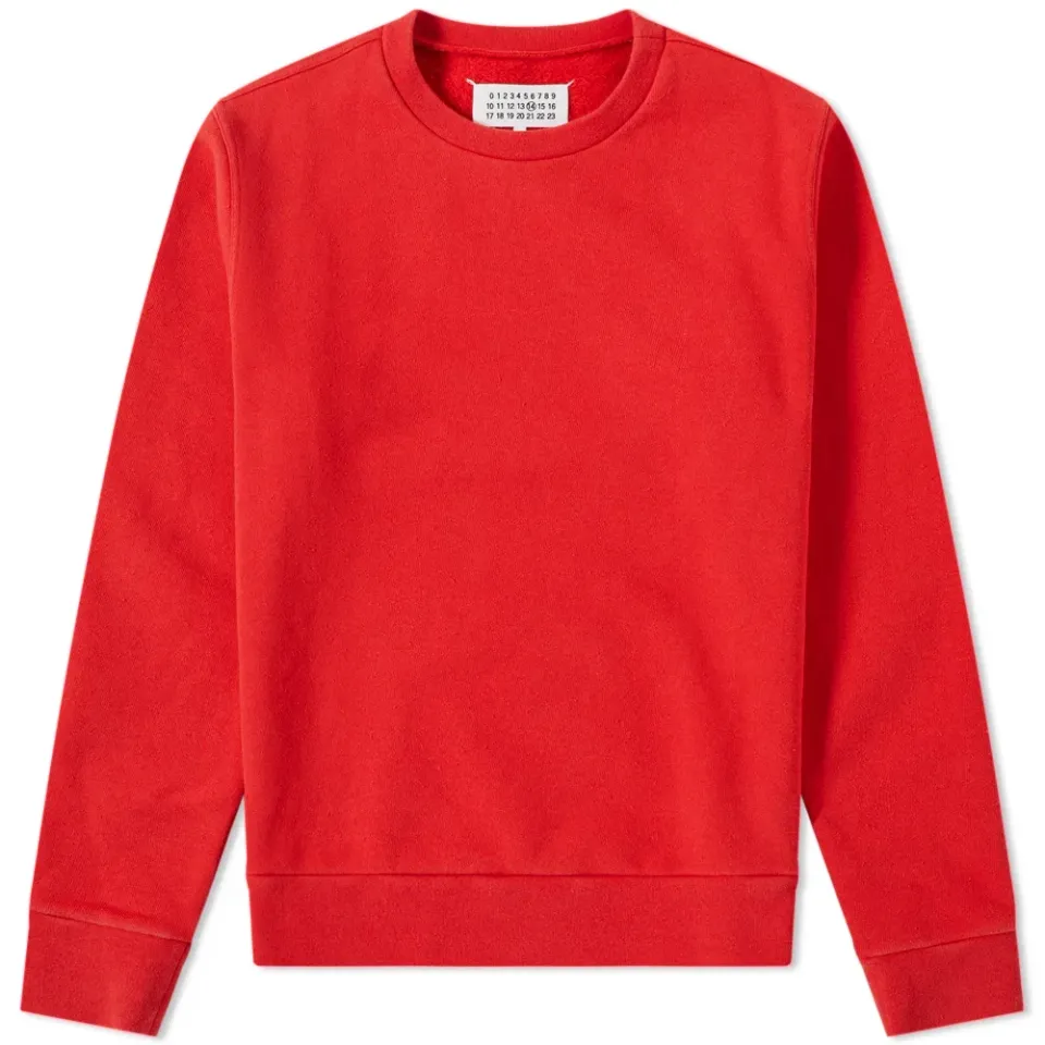 14 Plastic Elbow Patch Washed Crew Sweat