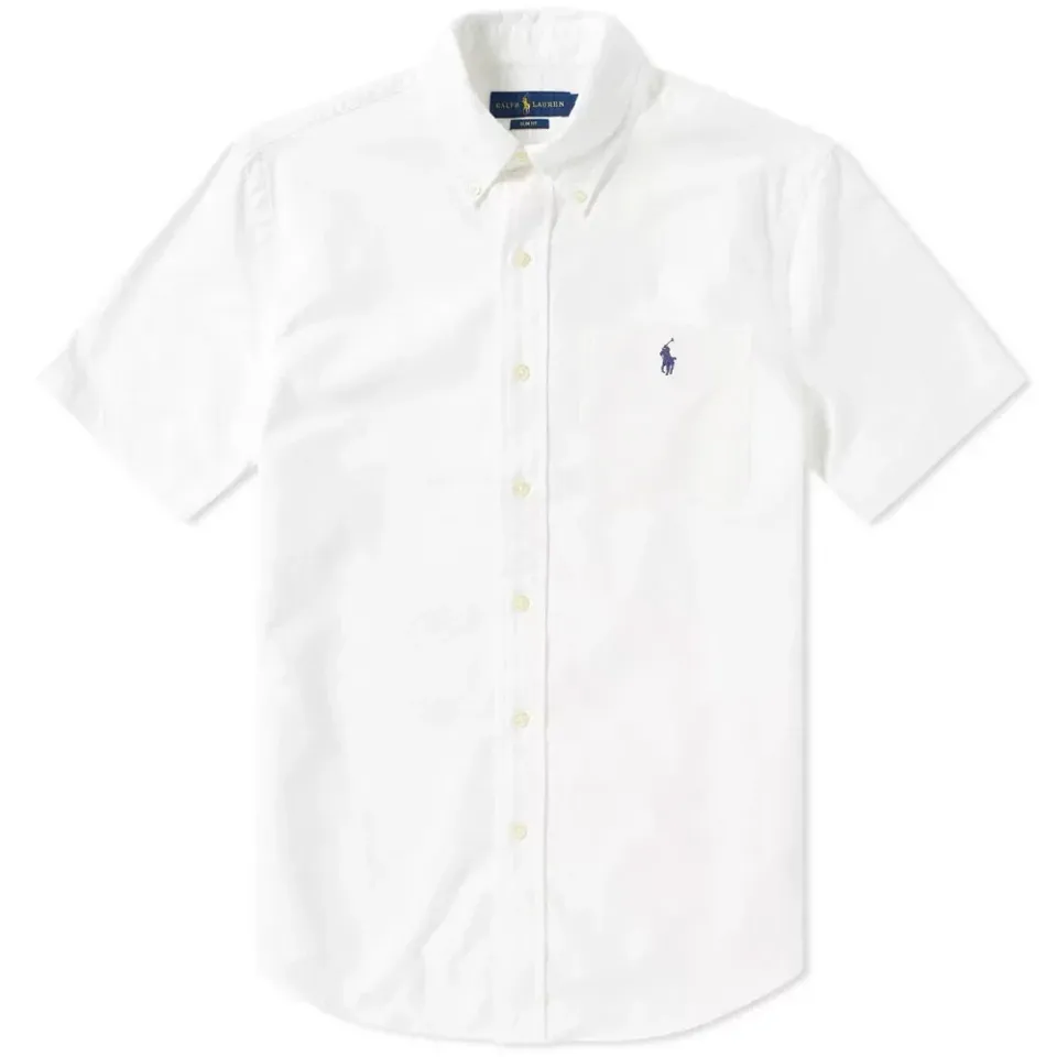 Short Sleeve Slim Fit Oxford Shirt