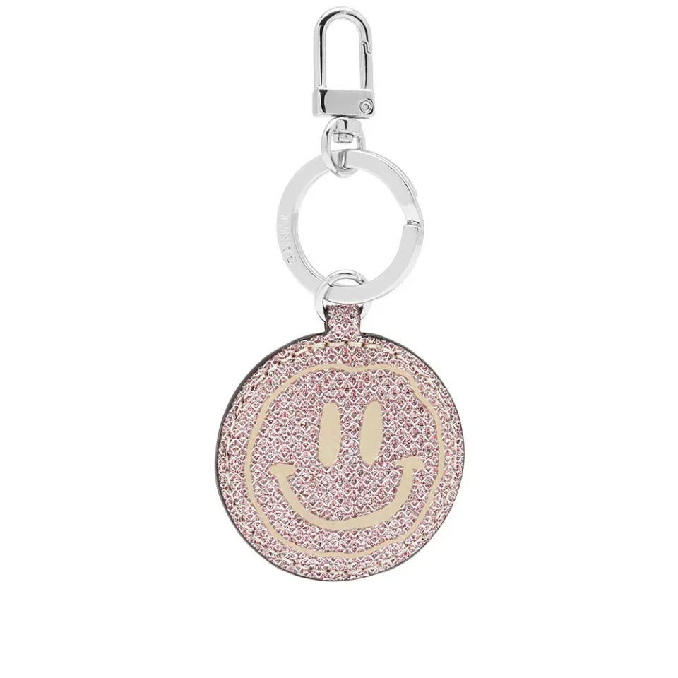 Smiley Glitter Keychain