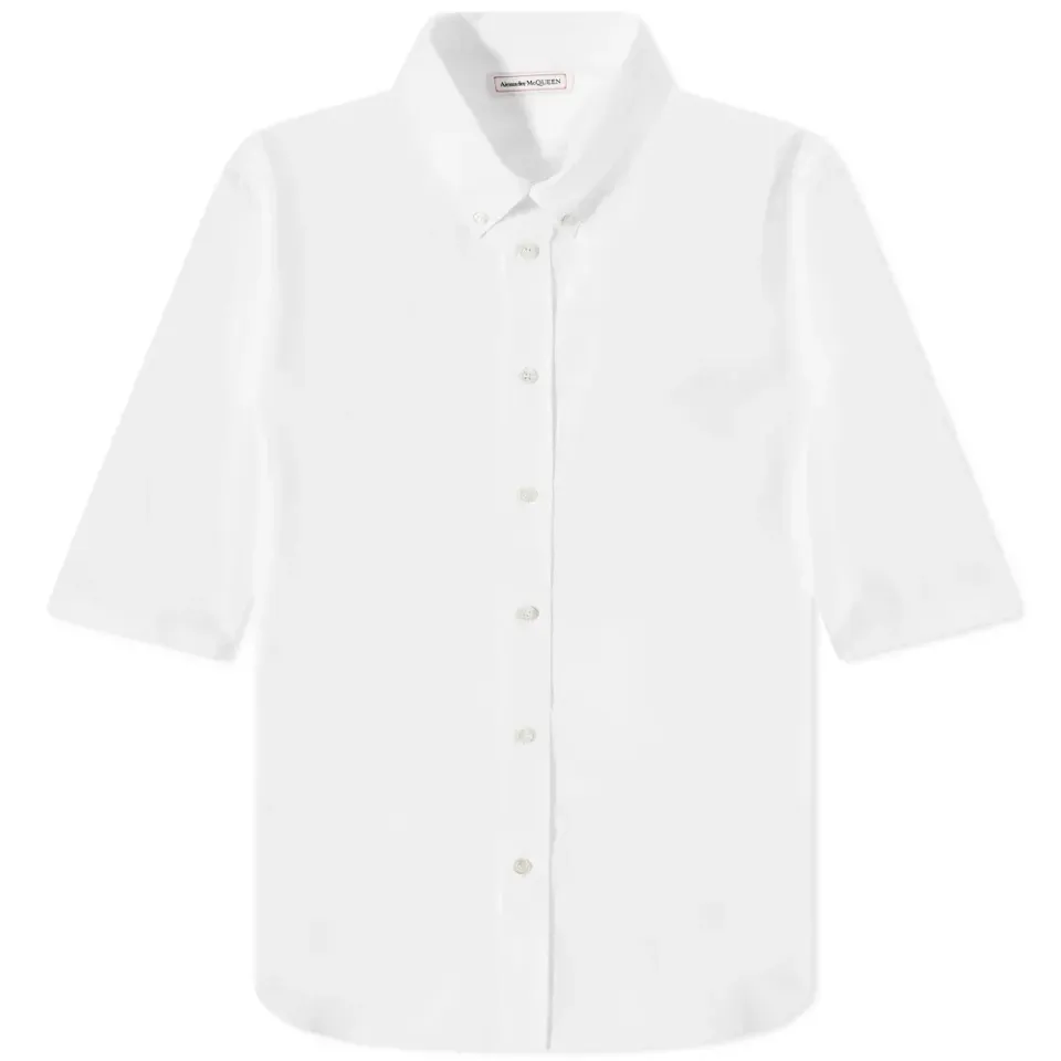 Skeleton Back Print Short Sleeve Shirt