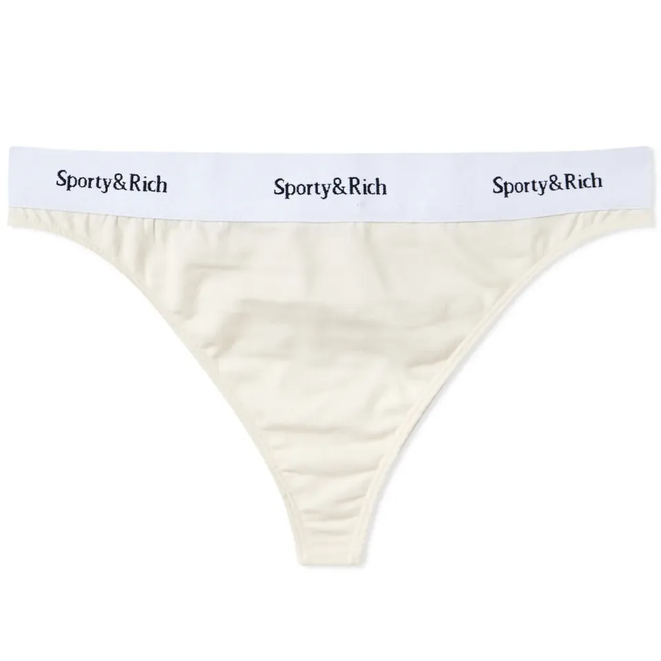 Serif Logo Thong