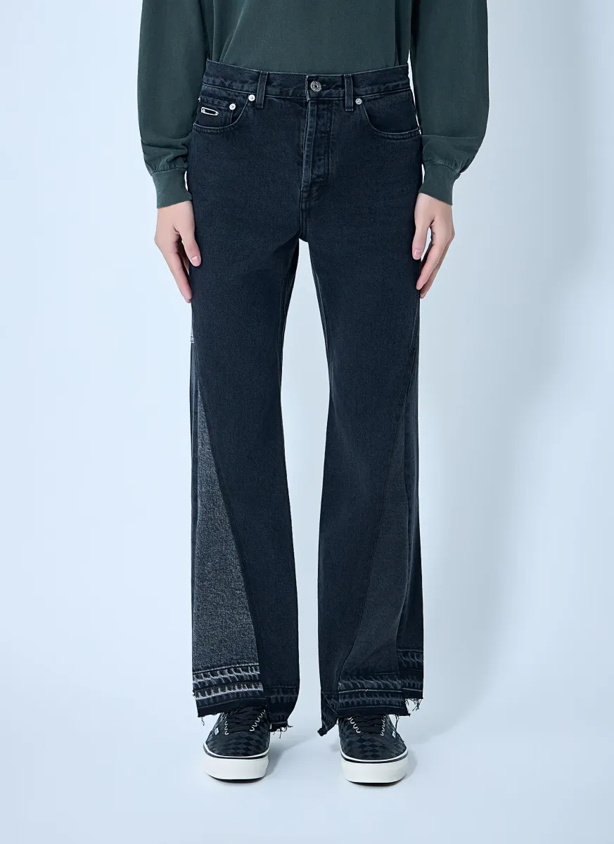 Twisted Wide Leg Jeans