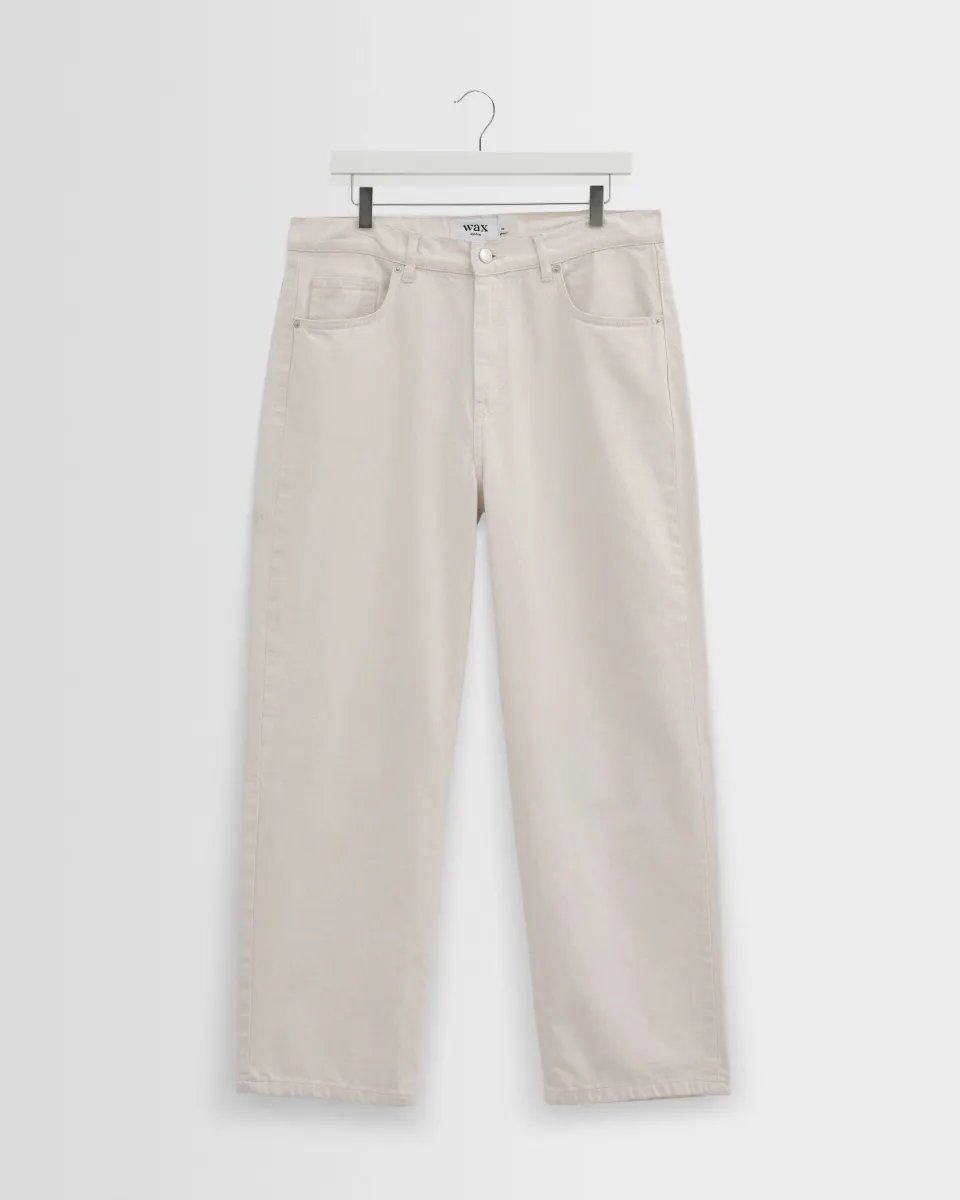 Felix - Ecru Loose Fit Denim Jeans