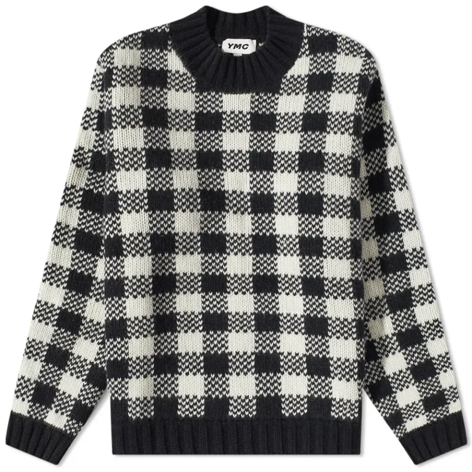 Bluto Checked Crew Knit