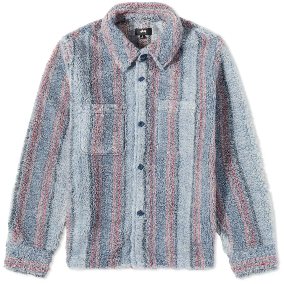 Stripe Sherpa Shirt