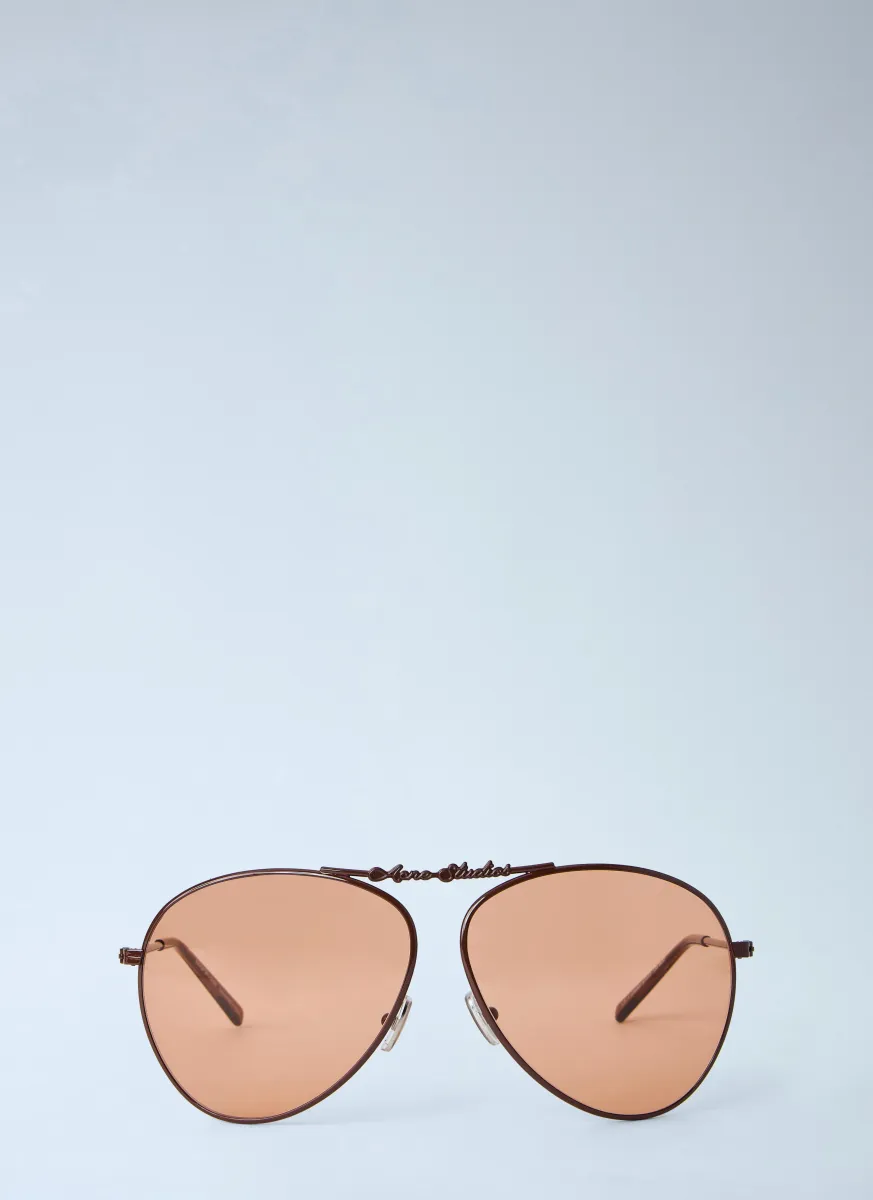Metal Aviator Sunglasses