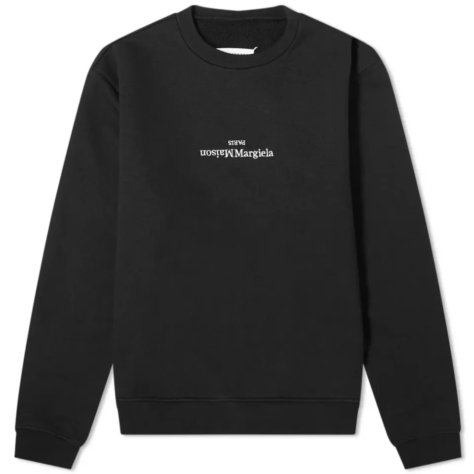 14 Embroidered Text Logo Crew Sweat