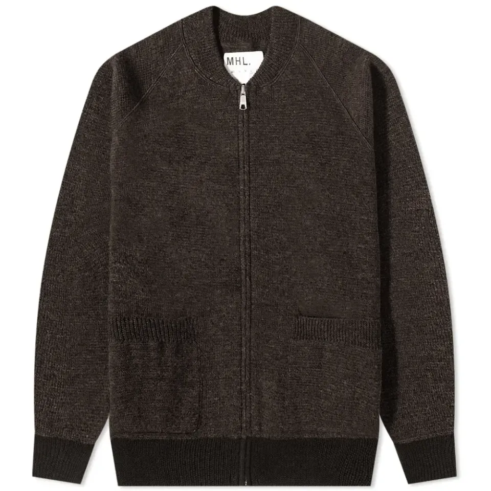 MHL. by Margaret Howell Knitted Bomber Cardigan