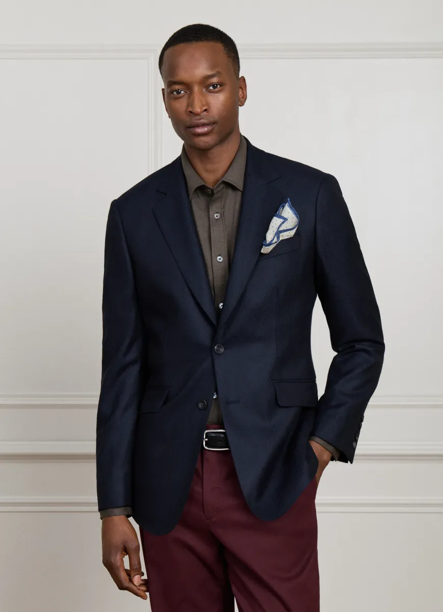 Wool-Cashmere Twill Blazer - Woven in Italy