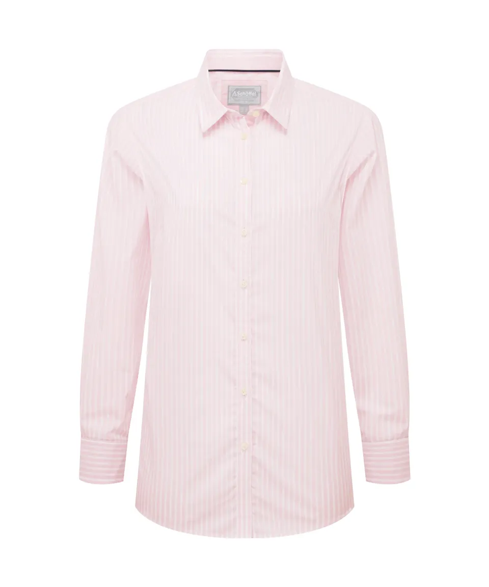 Women's Holme Striped Shirt - Mauve Blush