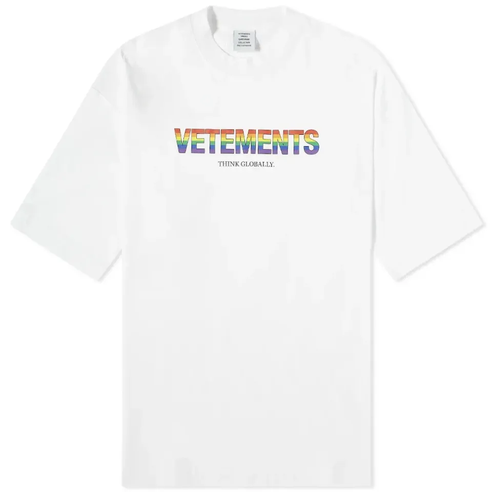 Rainbow Logo Oversized T-Shirt