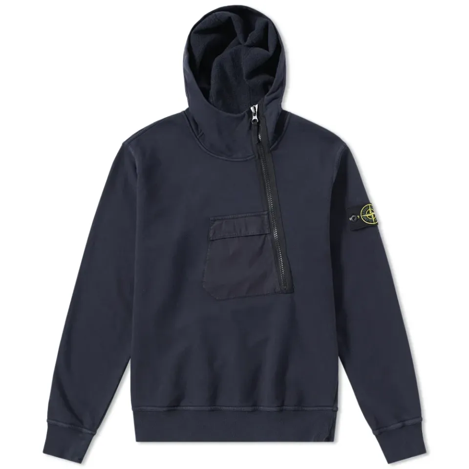 Garment Dyed Half Zip Hoody