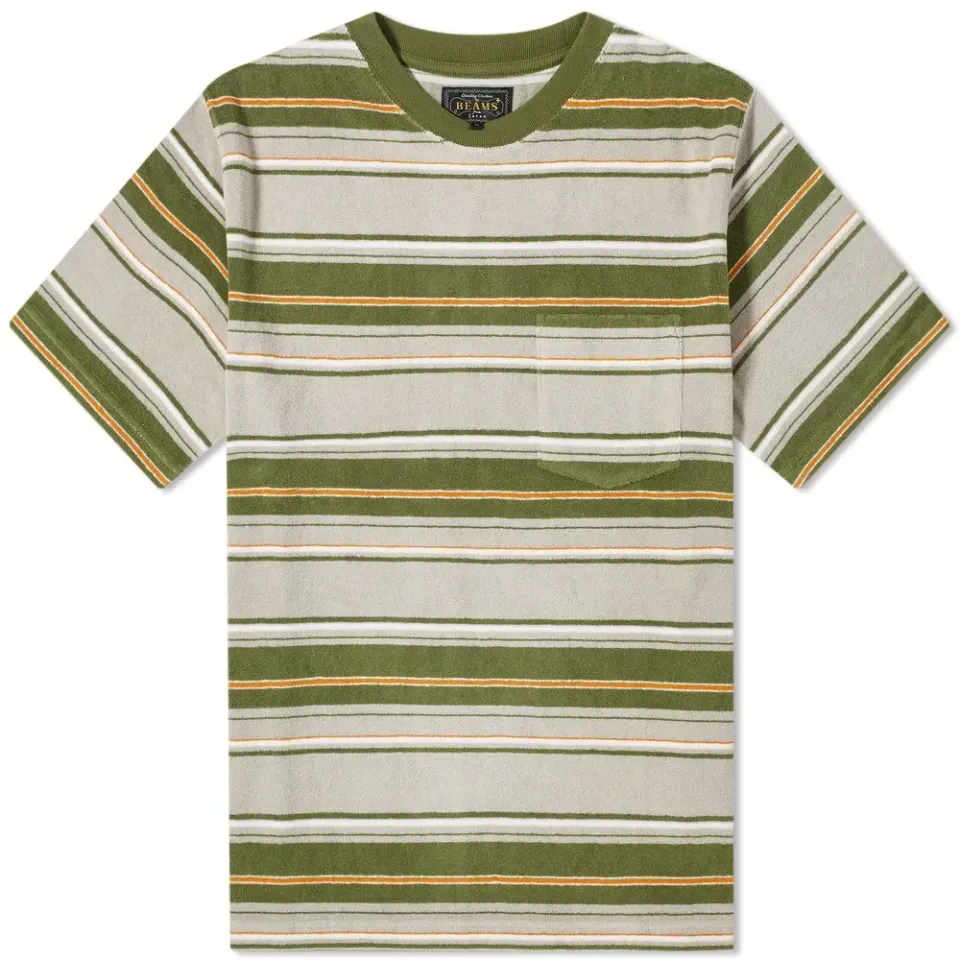 Pile Stripe Pocket T-Shirt