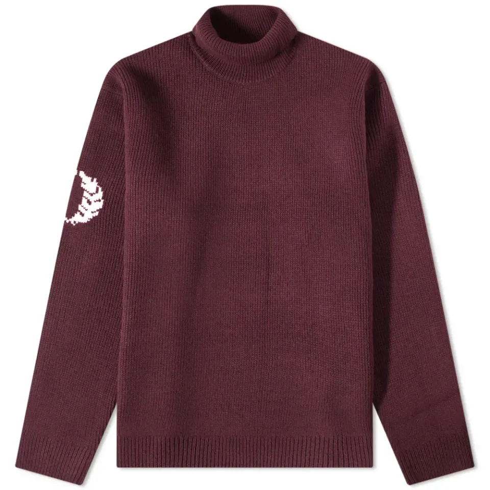 Laurel Wreath Roll Neck Knit