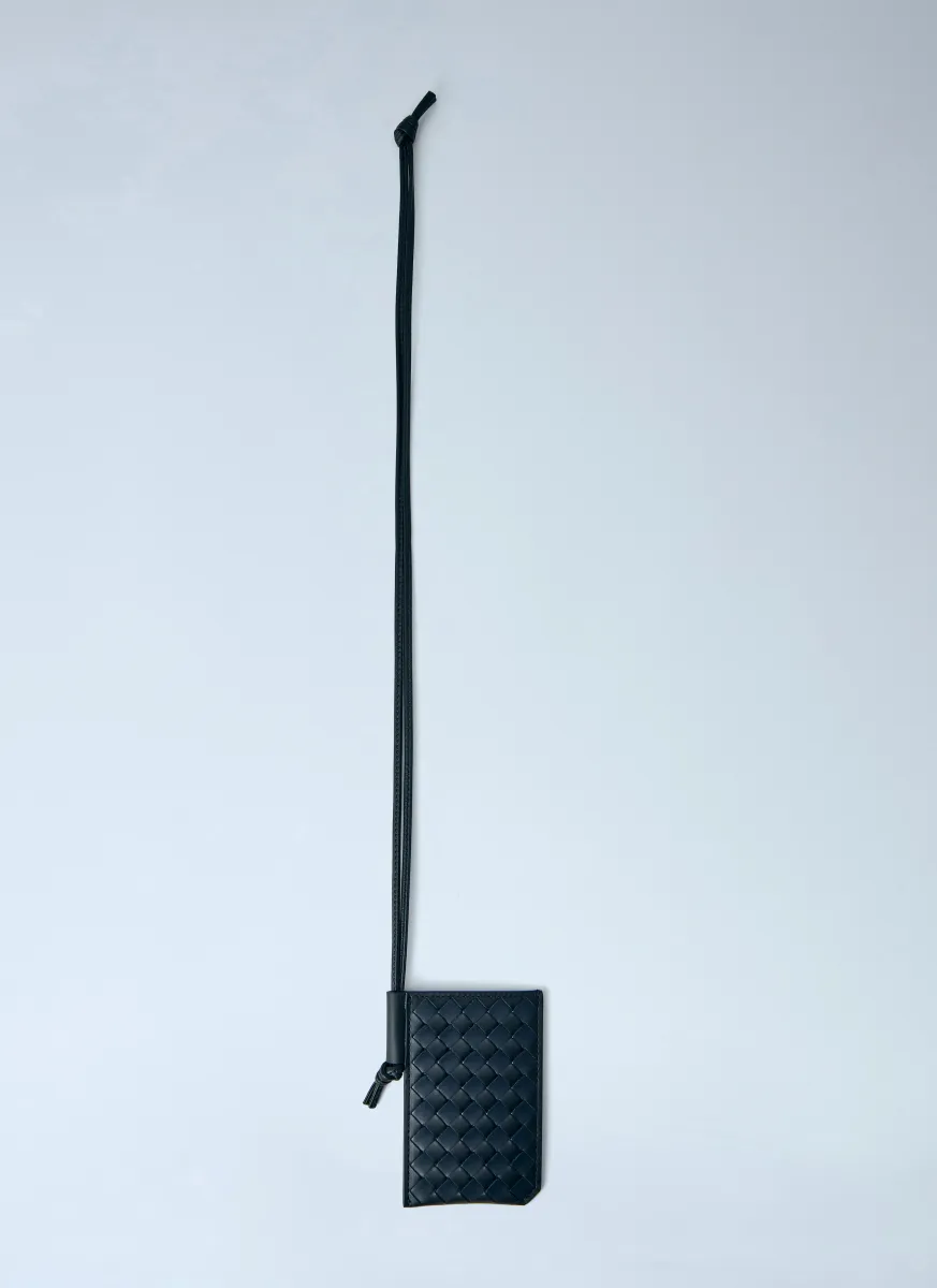 Intrecciato Piccolo Badge Holder