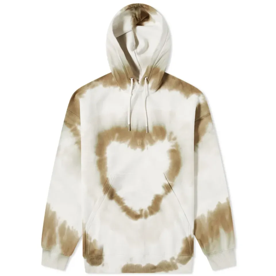 Tie Dye Hearts Oversized Hoodie