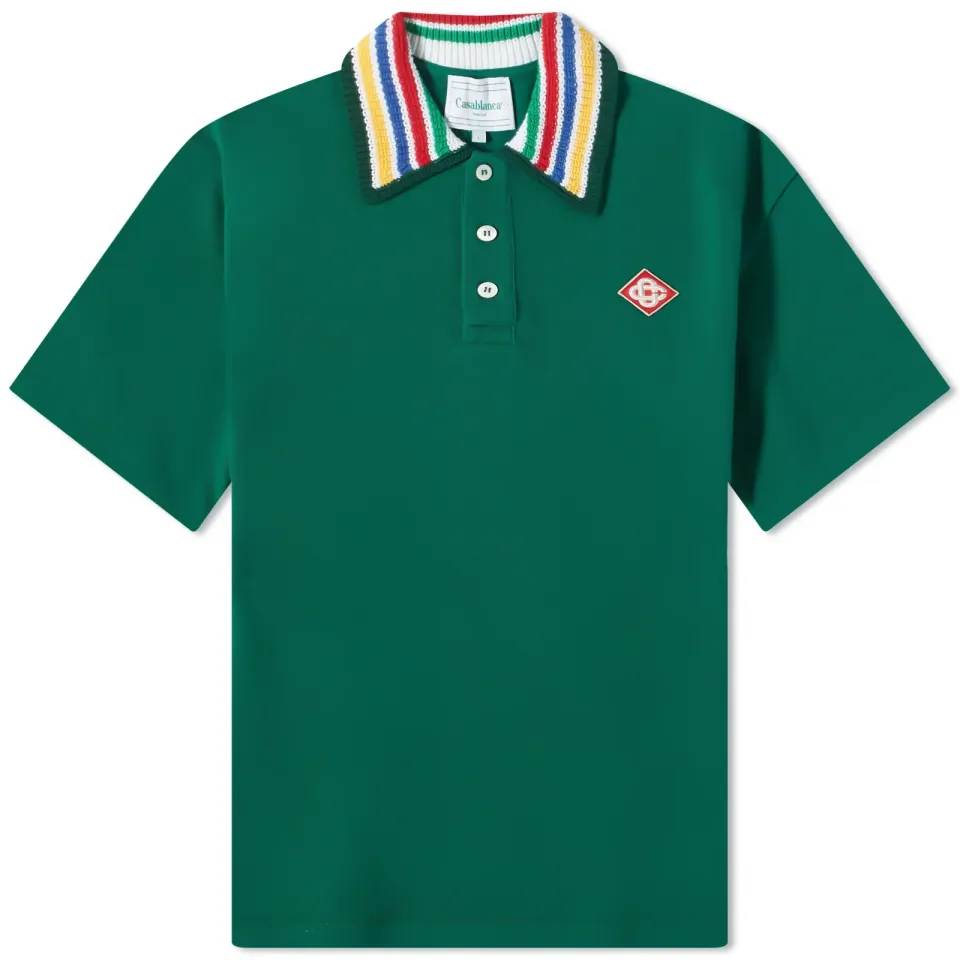 Knit Collar Classic Polo