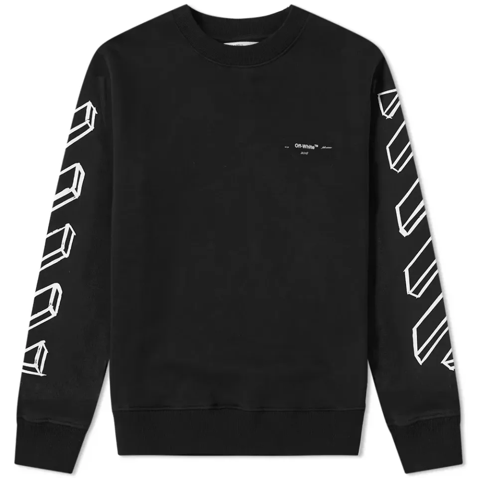 Diagonal Marker Arrows Crew Sweat