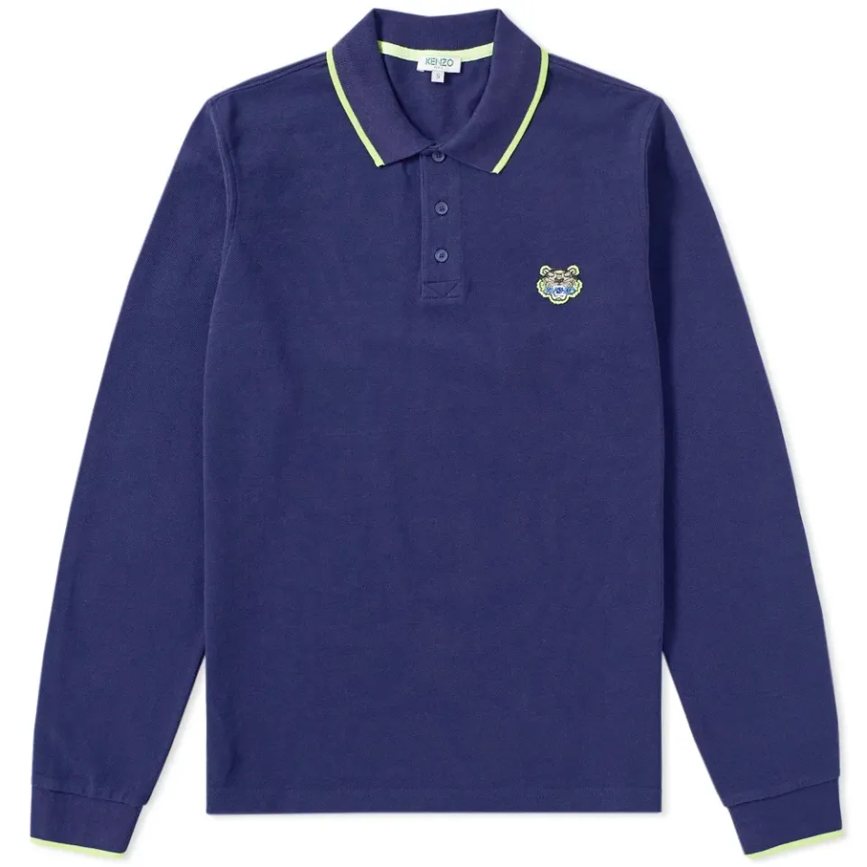 Long Sleeve Tiger Polo