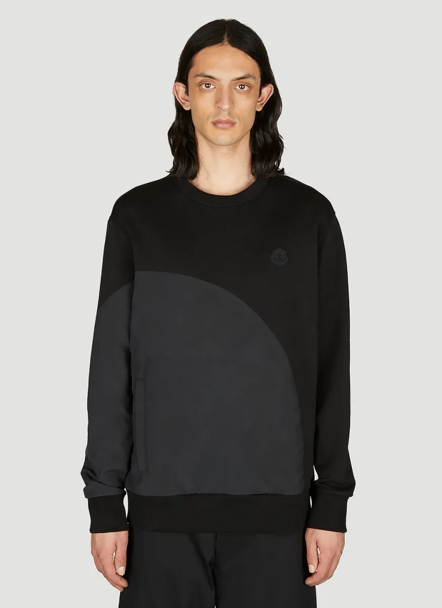 Tonal Panel Sweatshirt