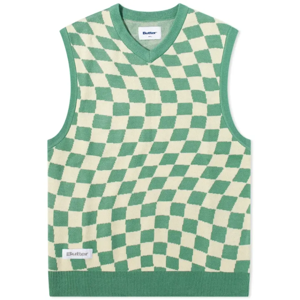 Checker Knit Vest