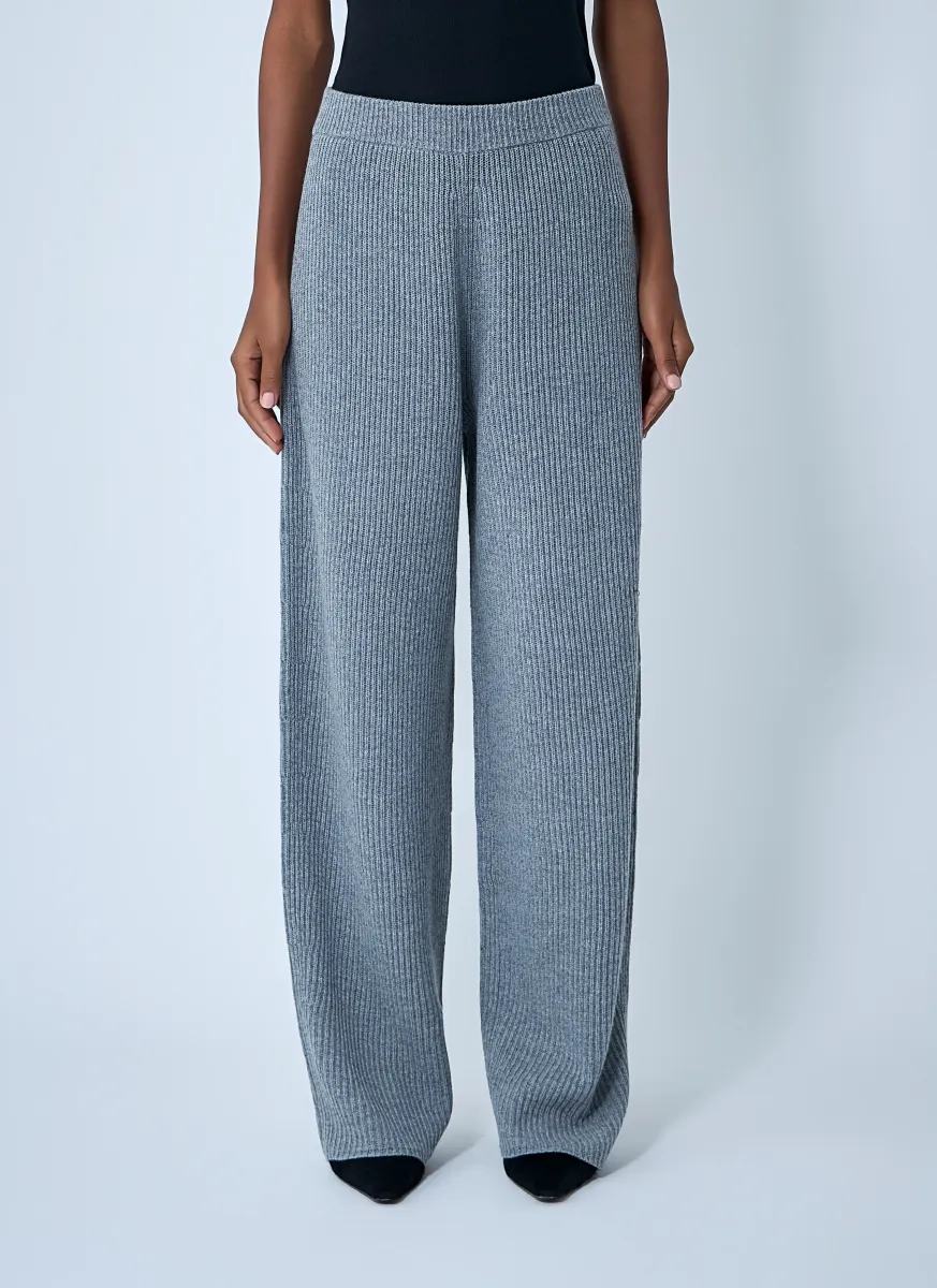 Wool-And-Cashmere-Blend Pants