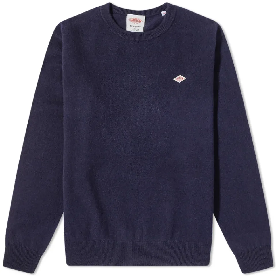 Logo Lambswool Crew Knit
