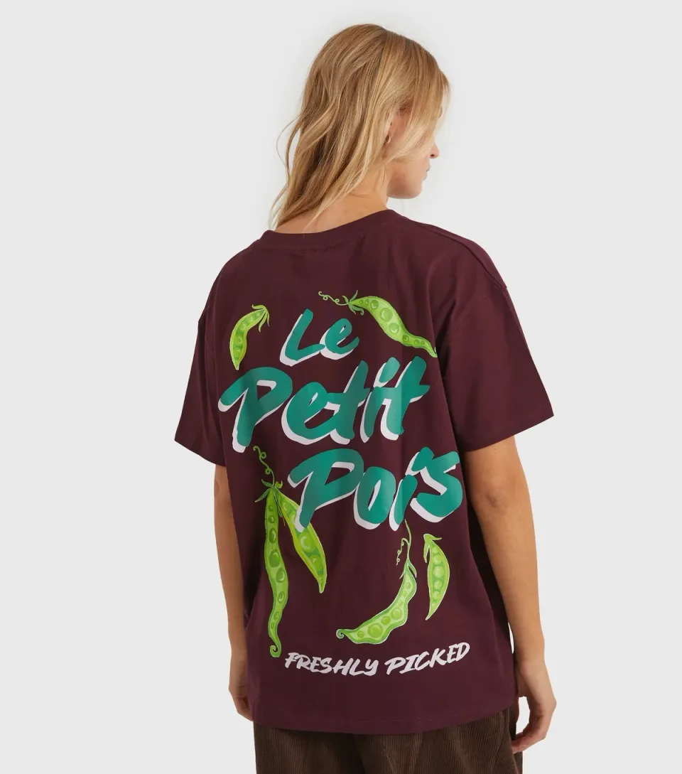 Women's Dark Burg Le Petit Pois Printed T-Shirt