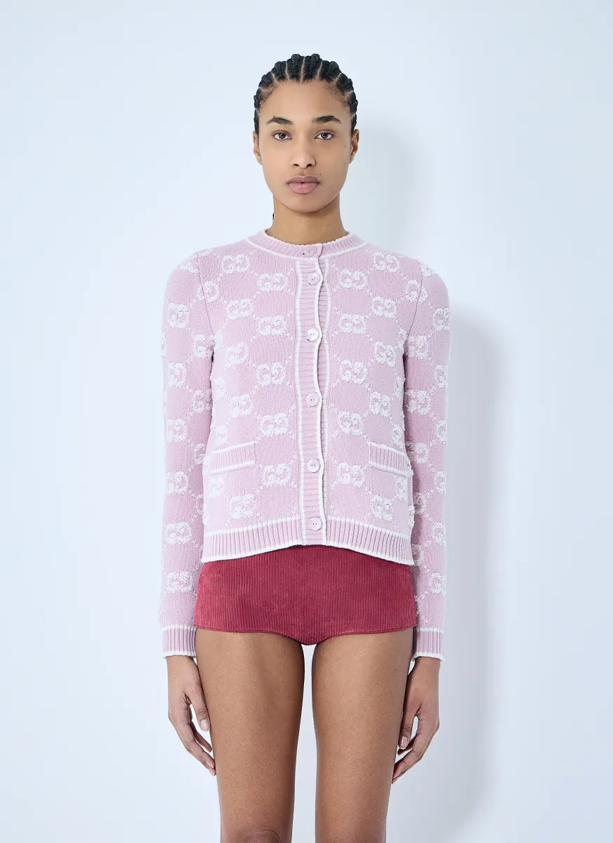 GG Wool Bouclé Jacquard Cardigan