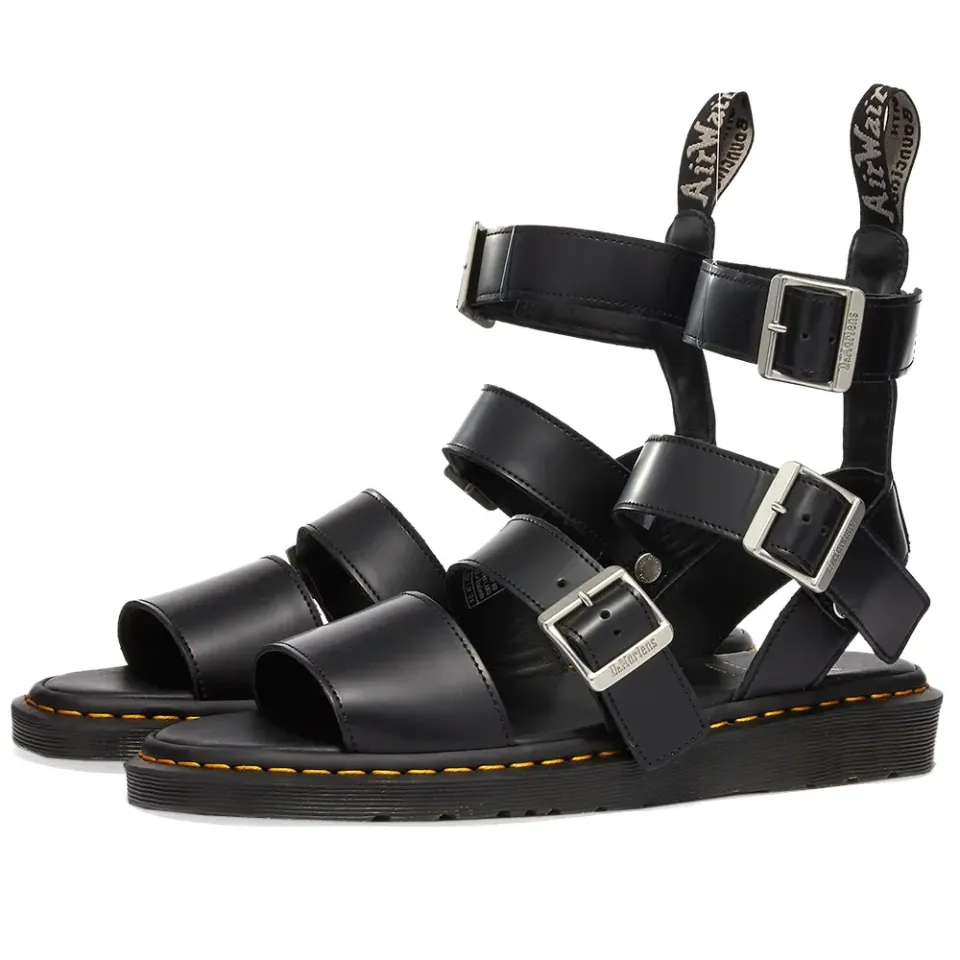 X Dr. Martens Leather Strap Sandals