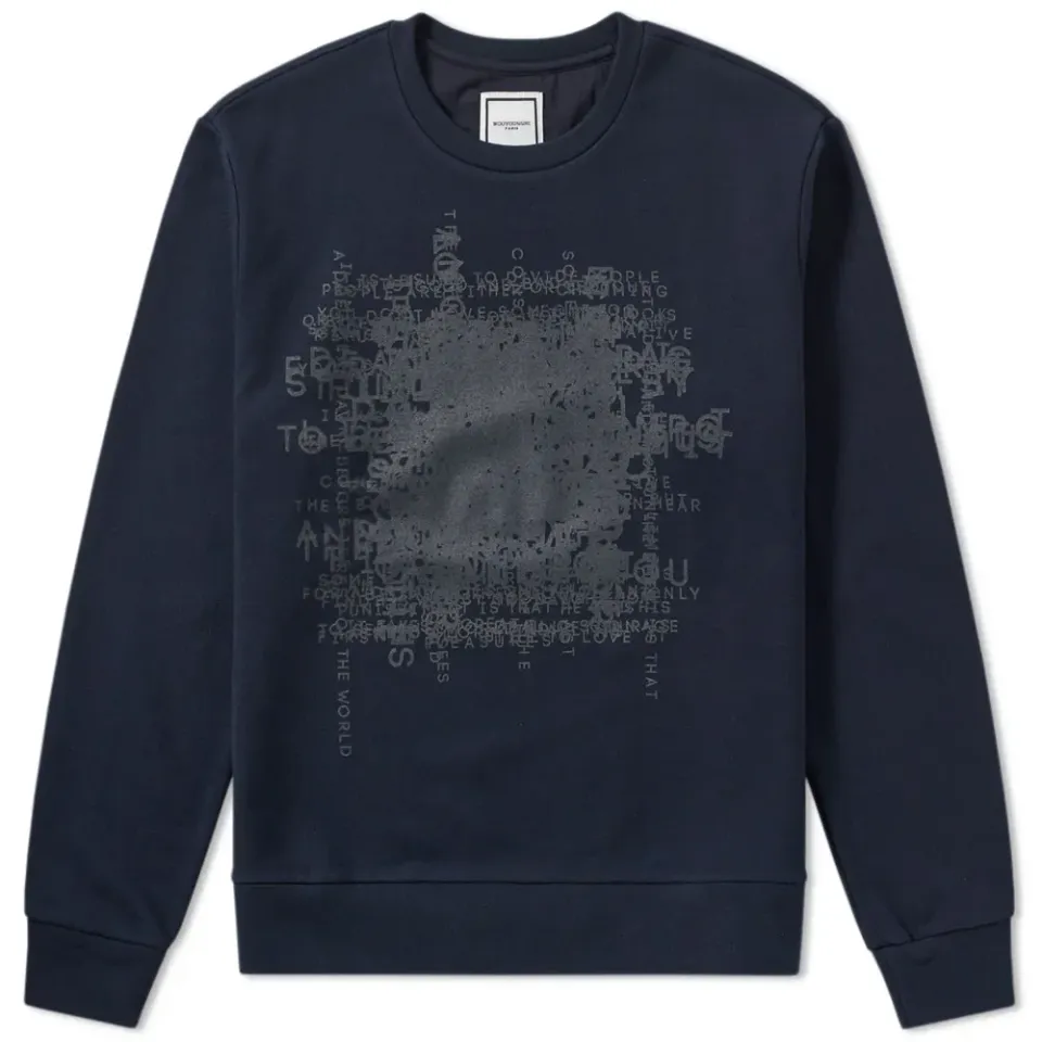 Text Print Crew Sweat