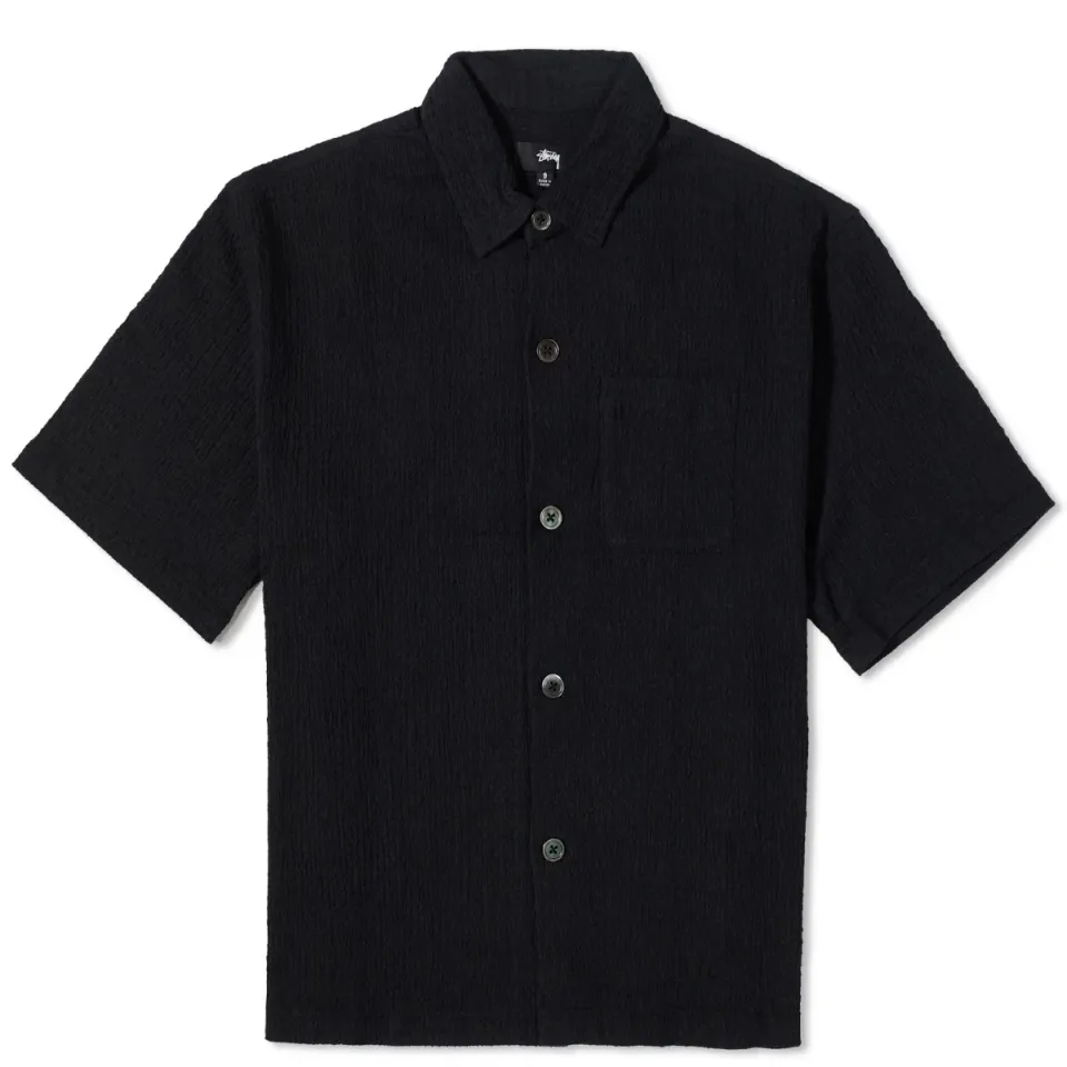 Wrinkly Gingham Ss Shirt