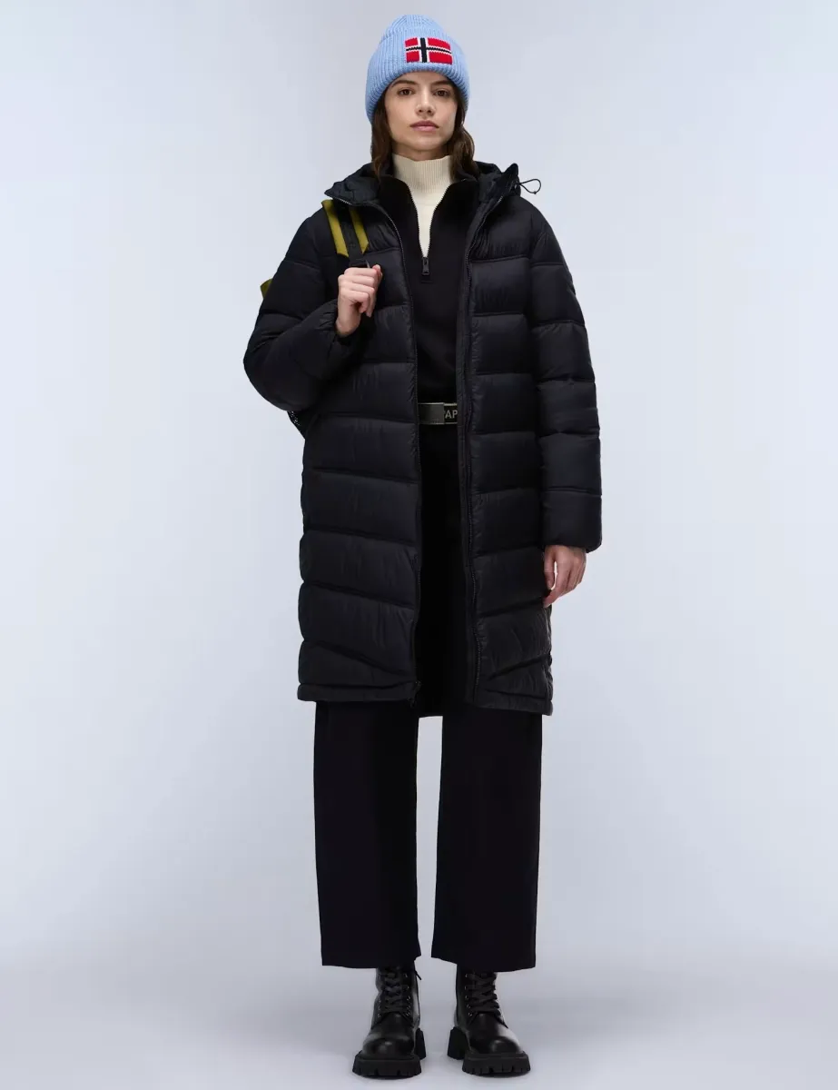 Hooded Longline Puffer Jacket