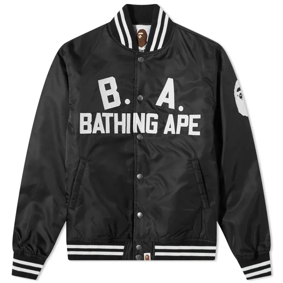B.A. Nylon Varsity Jacket