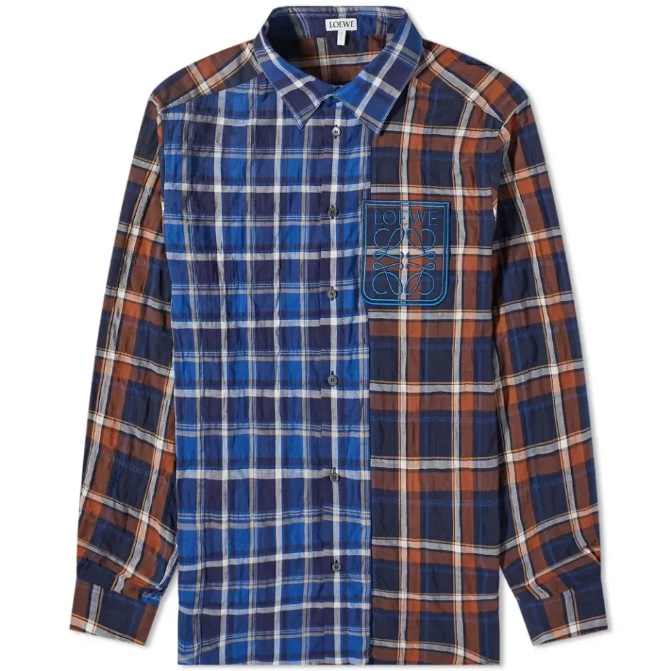 Patchwork Check Shirt