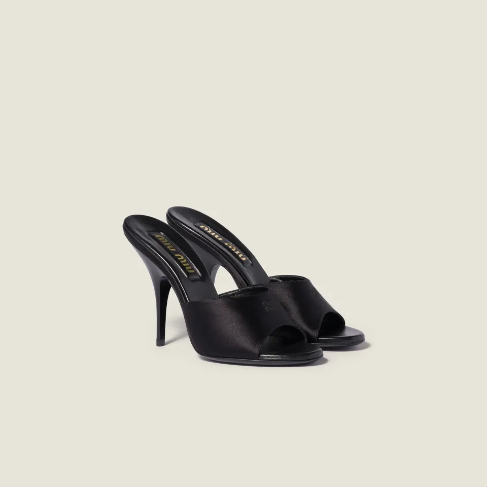 Satin sandals