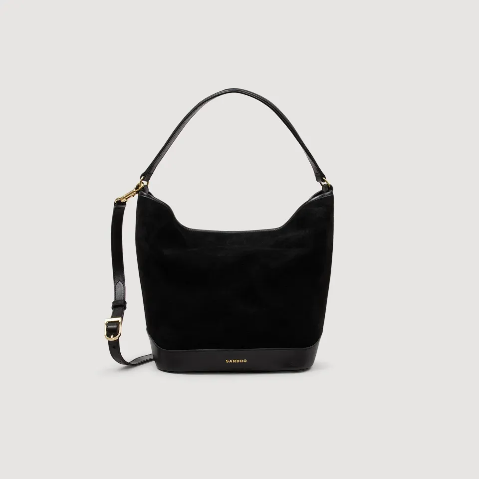 Soft suede shopping bag