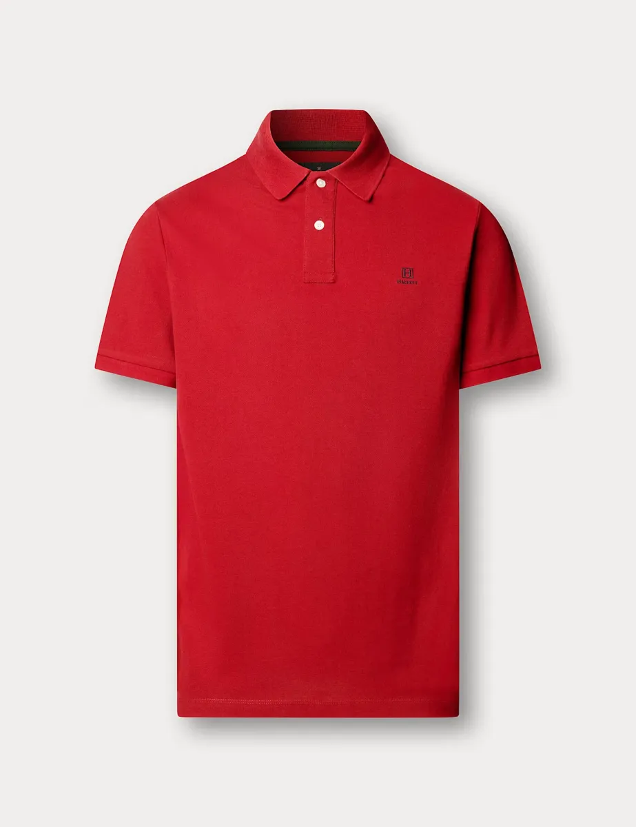Pure Cotton Polo Shirt Red
