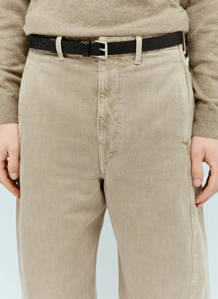 Reversed Leather Belt